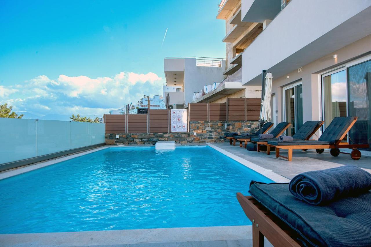 Ammos Lux Apartments Crete Agios Nikolaos  Bagian luar foto